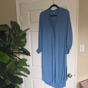 Boss Sky Blue Long Sleeve Dress